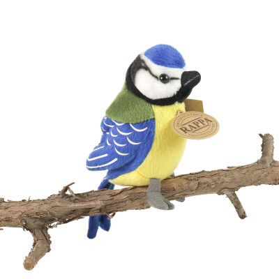 Plyšová sýkorka modrinka 12 cm ECO-FRIENDLY