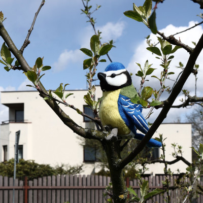 Plyšová sýkorka modrinka 12 cm ECO-FRIENDLY