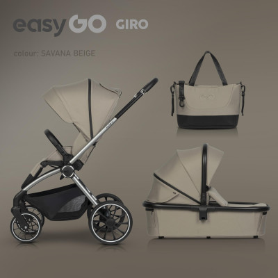 Wózek dziecięcy EasyGo Giro 2w1 Savana Beige