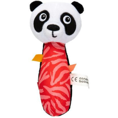 CANPOL 68/095 Zabawka sensoryczna z piszczkiem BabiesBoo panda