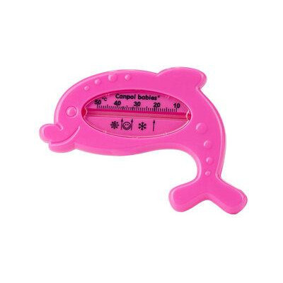 CANPOL 2/782 Teplomer do kúpeľa delfín ružový