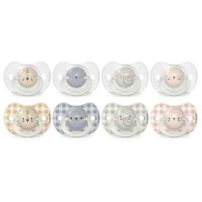 SUAVINEX | Cumlík DEŇ&amp,NOC fyziologický silikón 6-18 m - 2ks