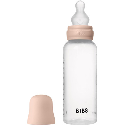 BIBS antikoliková fľaša so silikónovým cumlíkom 270ml - Blush