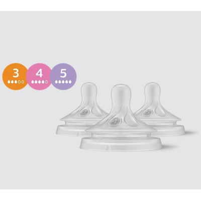 AVENT SCY960/03 Zestaw Responsywnych smoczków Natural 1m+, 3m+, 6m+