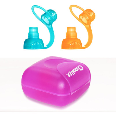 ChooMee SoftSip náustky na kapsičku 2ks v puzdre - Orange / Aqua