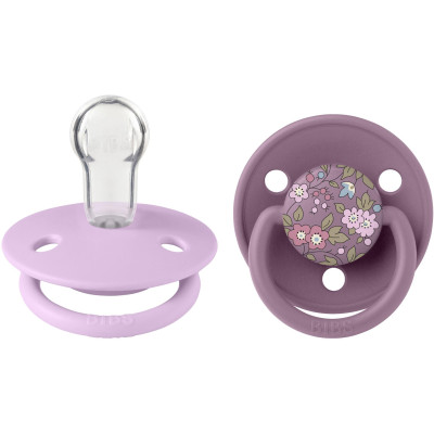 BIBS x LIBERTY De Lux cumlíky zo silikónu 2ks - one size - Ivory / Baby Blue