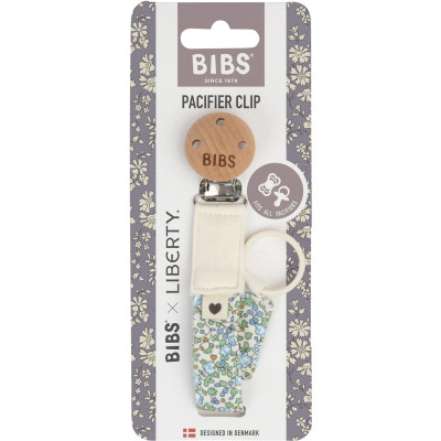 BIBS x LIBERTY klip na cumlík z BIO bavlny - Ivory
