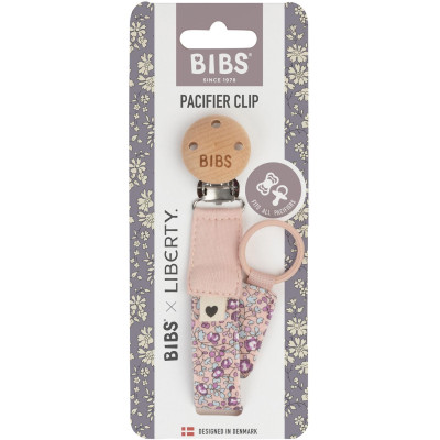 BIBS x LIBERTY klip na cumlík z BIO bavlny - Ivory