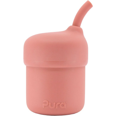 Pura my-my silikónový pohárik so slamkou - Mint