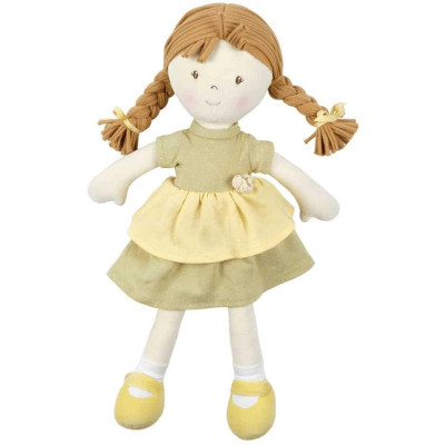 Bonikka All Natural látková bábika - Honey zelené šaty