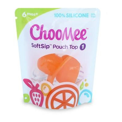 ChooMee Sip'n náustok na výživu v kapsičke - oranžová 1ks