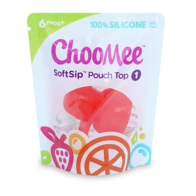 ChooMee Sip'n náustok na výživu v kapsičke - červená 1ks