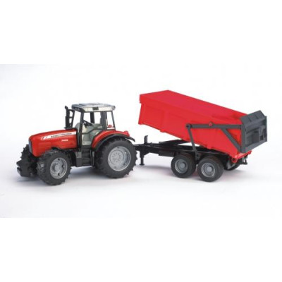Bruder - Massey Ferguson 7480 so sklápacím prívesom