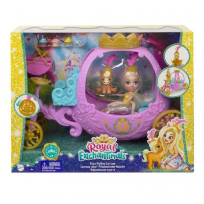 Mattel - Kráľovský kočiar na kolieskach - Royal Enchantimals