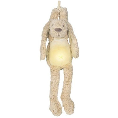 Happy Horse | hudobný Králiček Richie so svietielkom - béžový veľkosť: 34 cm