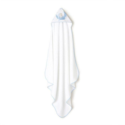 INTERBABY | SET - OSUŠKA froté 100x100 Medvedík spí + PRÍTULKA - modrá