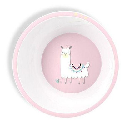 INTERBABY | Jedálenský set LAMA +6M - ružový
