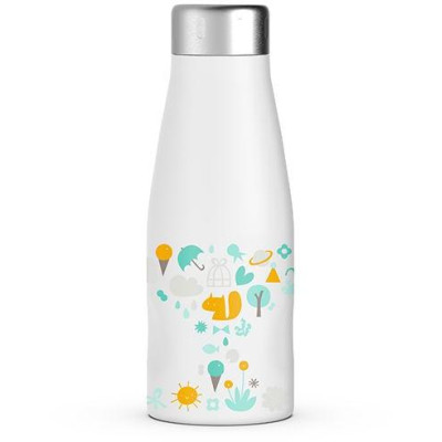 SUAVINEX | TERMO NEREZOVÁ FĽAŠA 350ml MEMORIES BIELA