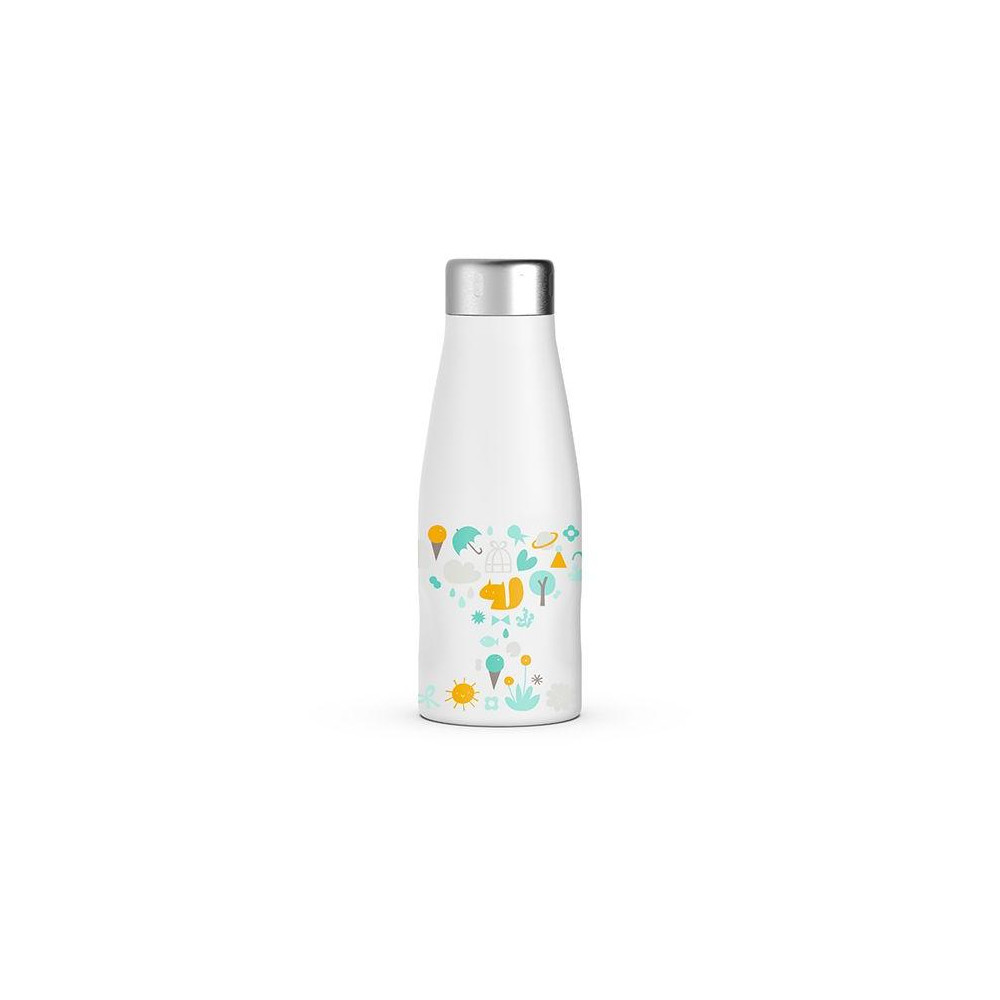 SUAVINEX | TERMO NEREZOVÁ FĽAŠA 350ml MEMORIES BIELA SUAVINEX | TERMO NEREZOVÁ FĽAŠA 350ml MEMORIES BIELA