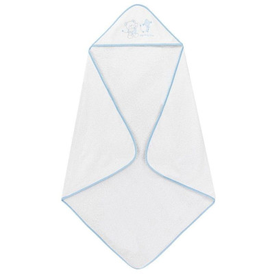 INTERBABY | OSUŠKA froté Medvedík s drakom - bielo/modrá