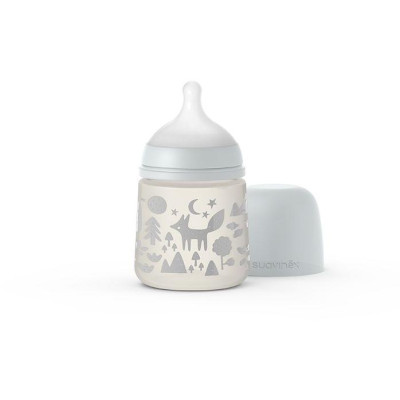 Kojenecká láhev 150 ml S Fox - stříbrná