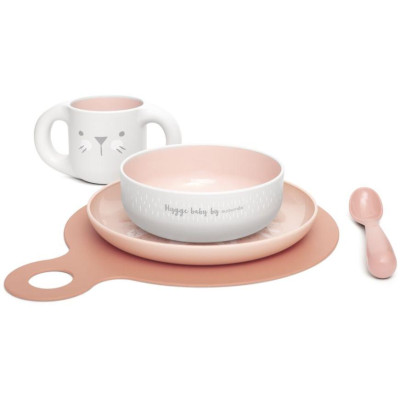 SUAVINEX | Jedálenský set HYGGE +6 m - ružová