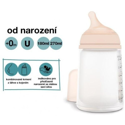 SUAVINEX | ZERO ZERO anti-koliková fľaša 180ml A