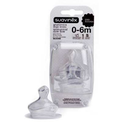 SUAVINEX | NÁHRADNÝ CUMLÍK Anatomický silikón S1/S - 2 ks