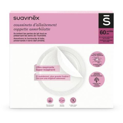 SUAVINEX | Absorpčné vložky - 60 párov