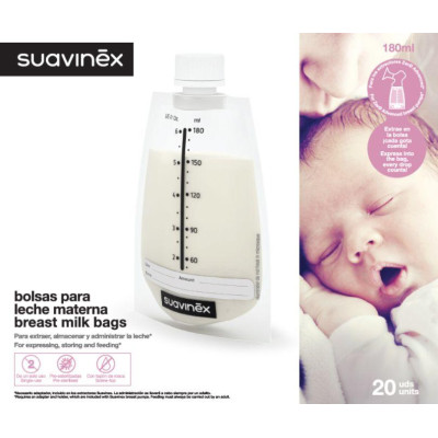 SUAVINEX | Sáčky pre skladovanie materského mlieka ZERO 20ks