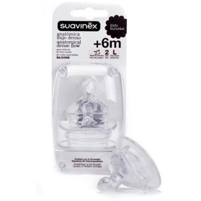 SUAVINEX | NÁHRADNÝ CUMLÍK Anatomický silikon S2/L - 2ks
