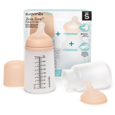 SUAVINEX | ZERO ZERO Anti-koliková fľaša 270 ml M - SADA