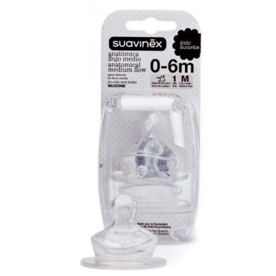 SUAVINEX | NÁHRADNÝ CUMLÍK ANATOMICKÝ S1/M - 2 ks