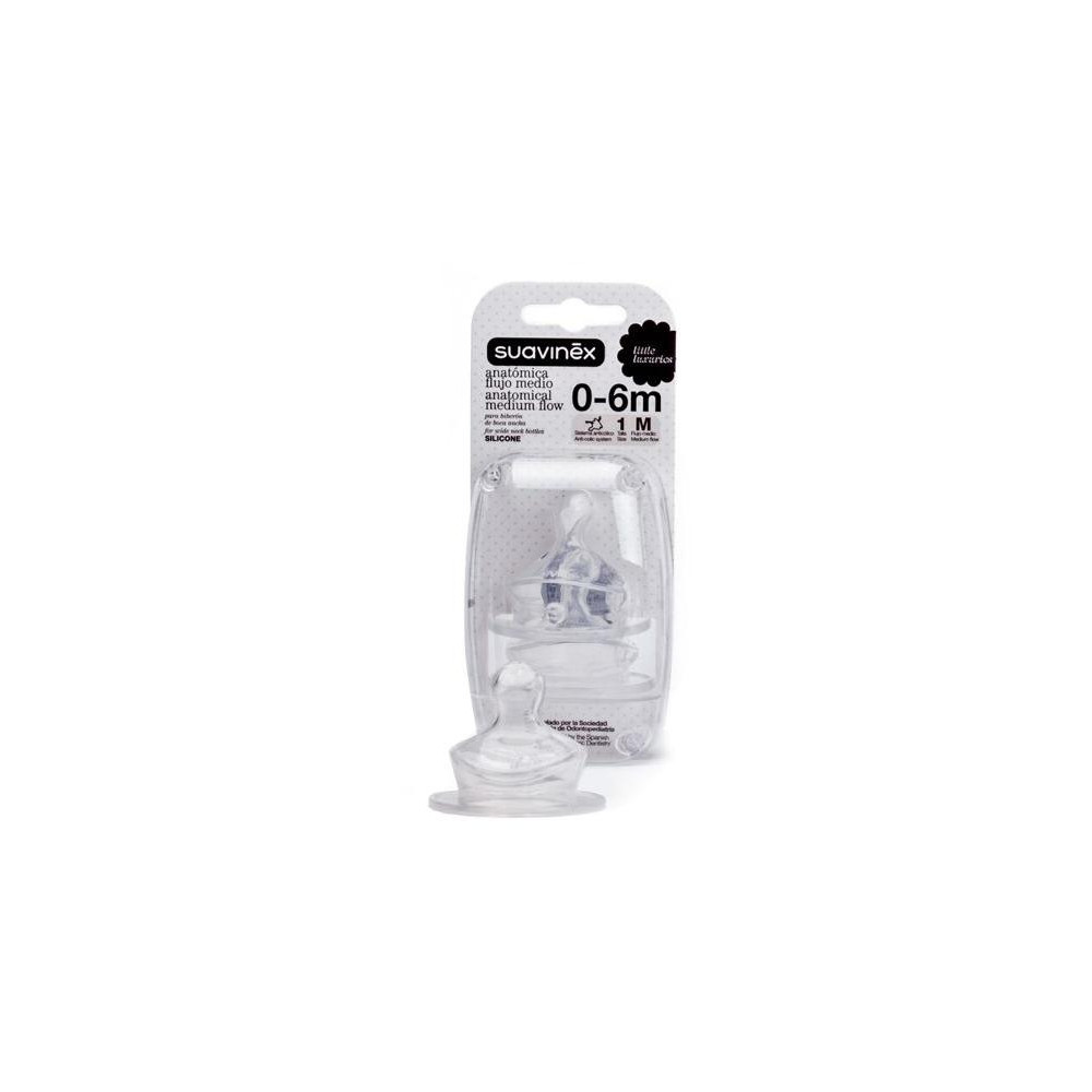 SUAVINEX | NÁHRADNÝ CUMLÍK ANATOMICKÝ S1/M - 2 ks SUAVINEX | NÁHRADNÝ CUMLÍK ANATOMICKÝ S1/M - 2 ks