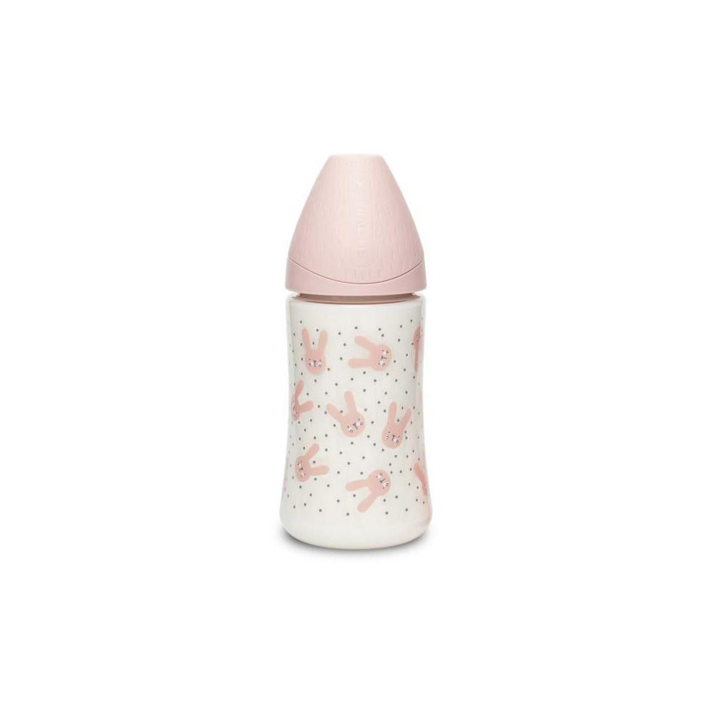 SUAVINEX | Premium fľaša 270 ml 3P HYGGE králik - ružová SUAVINEX | Premium fľaša 270 ml 3P HYGGE králik - ružová