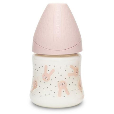 SUAVINEX | Premium fľaša 150 ml S HYGGE králik - ružová