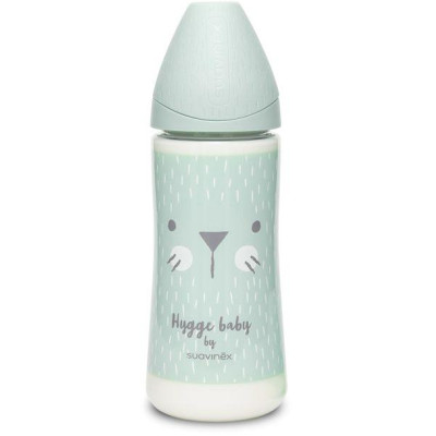 SUAVINEX | Premium fľaša 360 ml L HYGGE fúziky - zelená