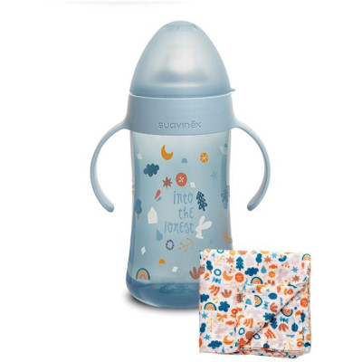 SUAVINEX | Druhá fľaša FOREST 270 ml - modrá