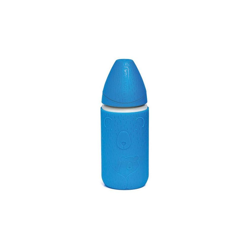 SUAVINEX | MFL FĽAŠA SKLO 240 ml 3P - TMAVO MODRÁ SUAVINEX | MFL FĽAŠA SKLO 240 ml 3P - TMAVO MODRÁ