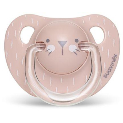 SUAVINEX | PREMIUM Cumlík anatómický HYGGE 6-18 m FÚZIKY - RUŽOVÁ