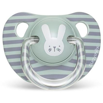 SUAVINEX | PREMIUM Cumlík anatómický HYGGE 6-18 m PRÚŽKY - ZELENÁ