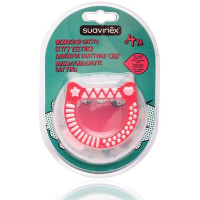 SUAVINEX | HRYZÁTKO ARTY BABY Mačiatko - RUŽOVÉ