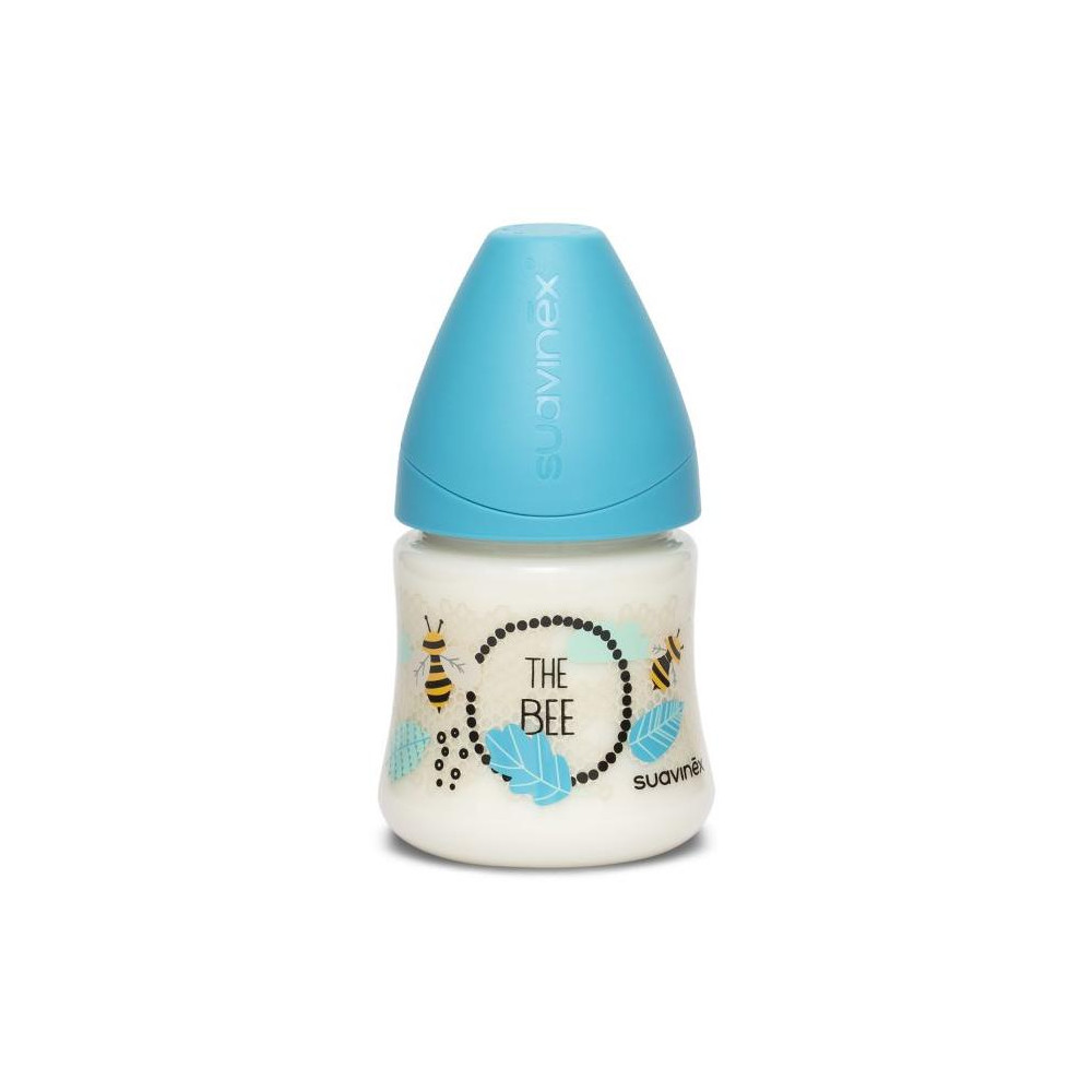 SUAVINEX | FĽAŠA Guľatý c. SILIKÓN 150 ml - MODRÁ VČELA SUAVINEX | FĽAŠA Guľatý c. SILIKÓN 150 ml - MODRÁ VČELA