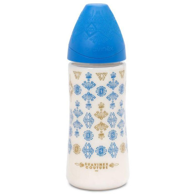 SUAVINEX | FĽAŠA PREMIUM 360ml SILIKÓN - TMAVO MODRÁ