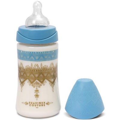 SUAVINEX | FĽAŠA PREMIUM 270ml SILIKÓN - SVETLO MODRÁ