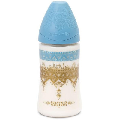 SUAVINEX | FĽAŠA PREMIUM 270ml SILIKÓN - SVETLO MODRÁ