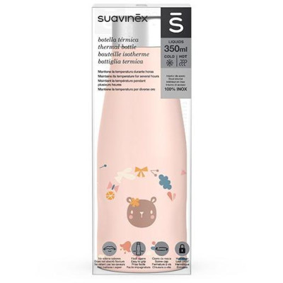 SUAVINEX | TERMO NEREZOVÁ FĽAŠA 350ml FOREST RUŽOVÁ