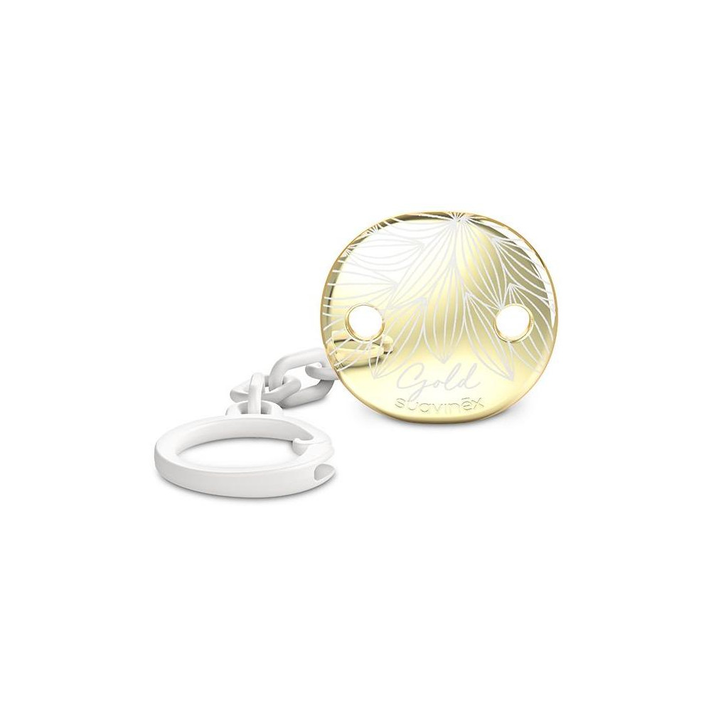 SUAVINEX | GOLD KLIP NA CUMLÍK PREMIUM - sivá SUAVINEX | GOLD KLIP NA CUMLÍK PREMIUM - sivá