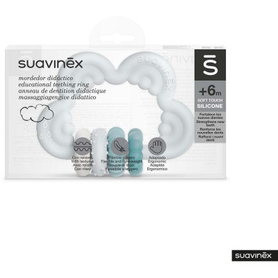 SUAVINEX | HRYZÁTKO silikonové +6 m- MODRÉ