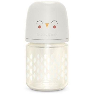 SUAVINEX | Fľaša sklo BONHOMIA 120 ml fyziologická SX PRO +0 SF - biela